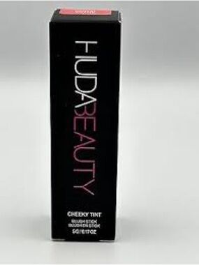 HUDA BEAUTY Black Box with Pink Logo Lip & Cheek Tint Packaging